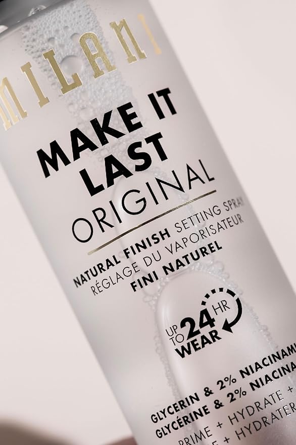 Milani Setting Spray + Primer, Make It Last Original - Natural Finish with Niacinamide for Hydration, Setting Spray for Makeup and Face Primer, 3-in-1 Prime + Hydrate + Set, 2.03 Fl. Oz