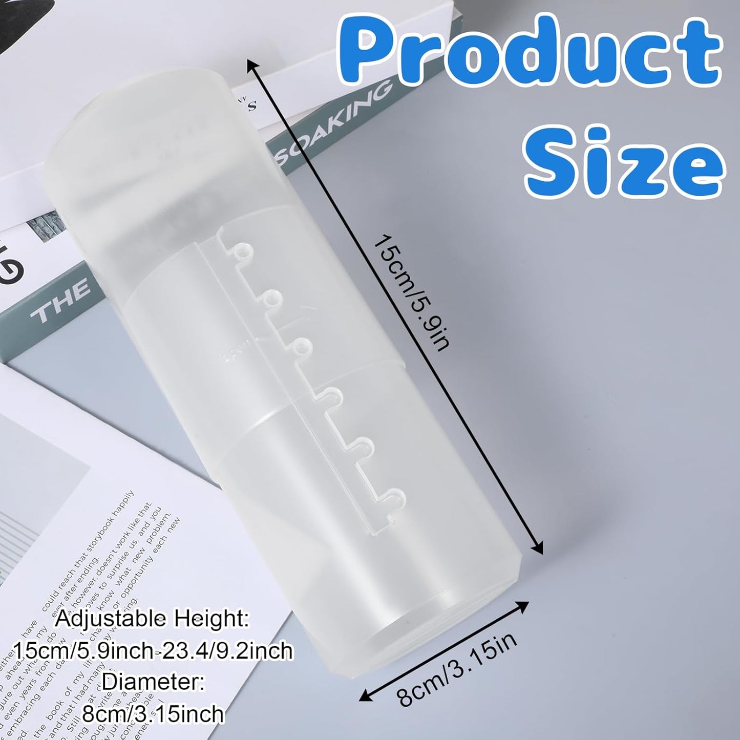 Retractable Makeup Brush Holders Plastic Clear Portable Cosmetic Organizer Travel Makeup Accessories Cups with Lid Dustproof Brushes Storage Case Brushes Organizer for Women Makeups Artist