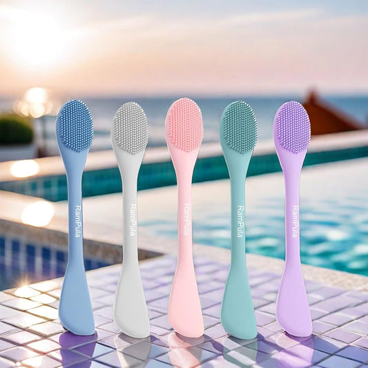 Silicone Facial Cleansing Brush Pores Cleaner,Remove Blackhead,Remove Acne,Face Massager,Applicator,Spatula,Mud Mask,DIY,Cream,Face Washing Clean,Body Lotion