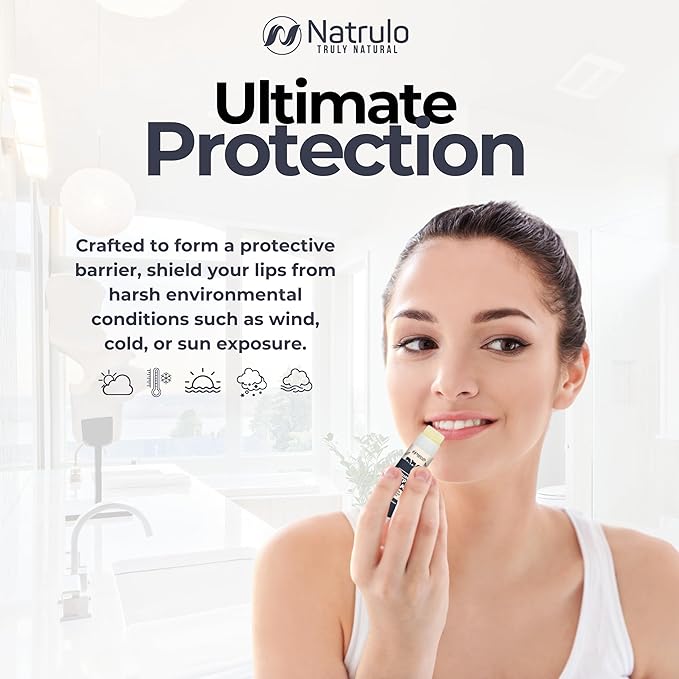 Beef Tallow Lip Balm – Natural Tallow Beeswax Chapstick – Hydrating Moisturizer Grass Fed Bison Tallow Balm Lip Care – Soothes Chapped, Dry Lips, Sensitive Skin – Long Lasting & Vitamin Rich USA-Made