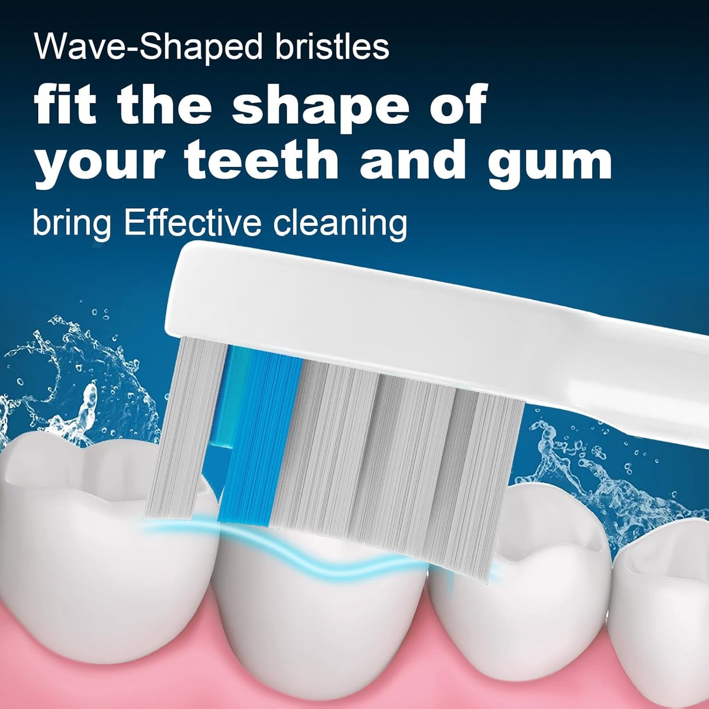 3 Pack Toothbrush Replacement Heads Compatible with WaterPik Sonic Fusion 2.0, FitMount Flossing Brush Head Fit for Water-Pic SF-01 SF-02 and 2.0 SF-03 SF-04