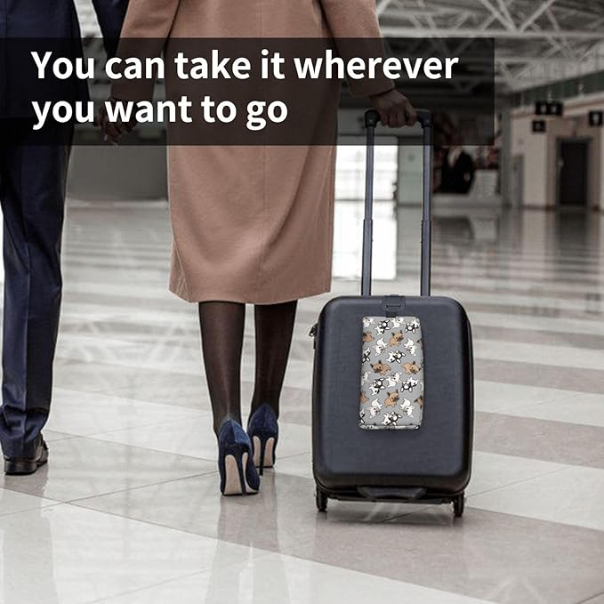 Cute French bulldog Toiletry Bag for Women Men Portable Travel Wash Bag Waterproof Gym Shaving Toiletries Cosmetic Organizer Bag, Shower Bathroom Toiletries Accessories Makeup Bag with Handle