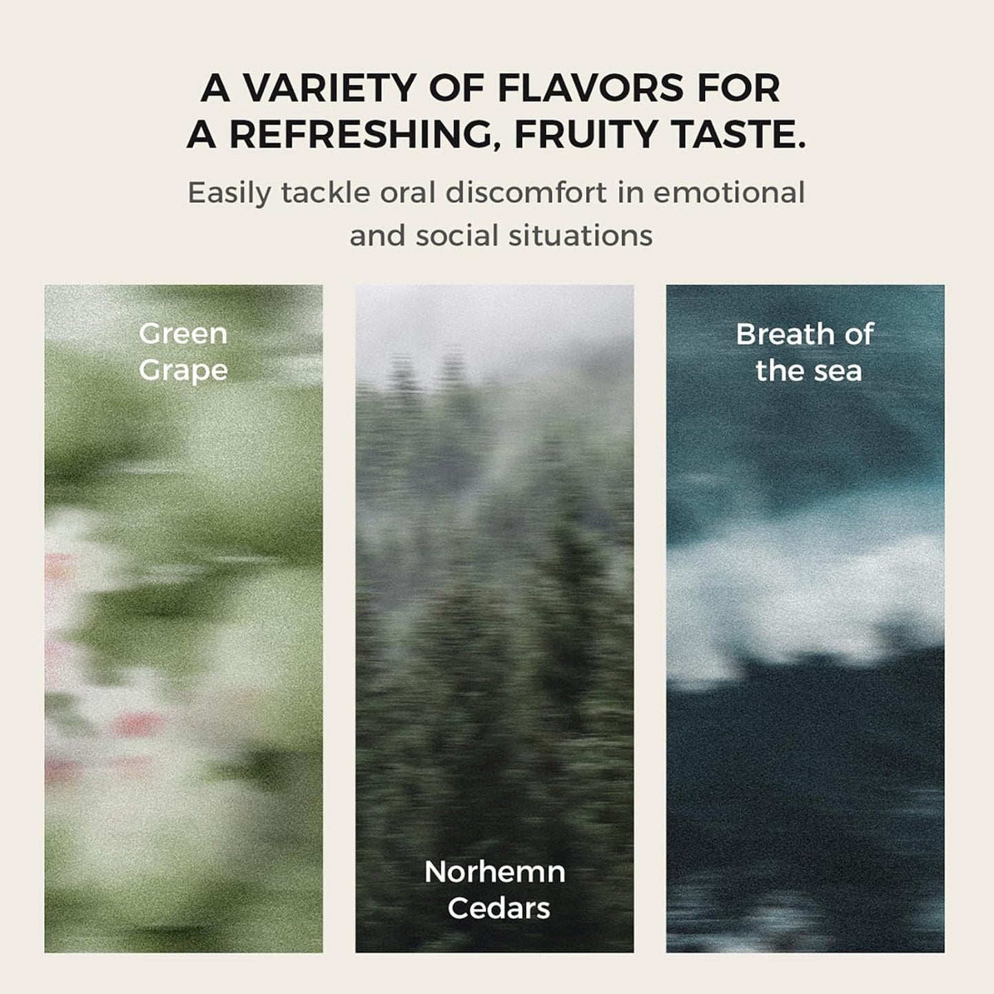 Smart Electric Oral Spray - Probiotic Mouth Spray Fresh Breath, Alcohol Free Breath Spray for Bad Breath, Rechargeable, Travel Size, Various Flavors with 3 Flavors Cartridges