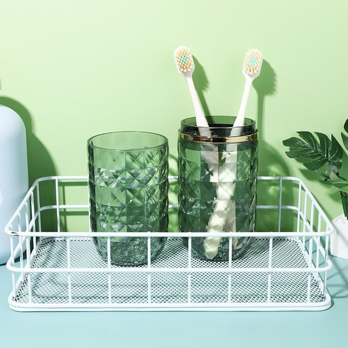 GALPADA Portable Toothbrush Travel Case Sturdy Toothbrush Holder Cup Reusable for Camping Hotel