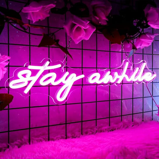 LED Neon Sign Night Light for Wall Party Décor Bedroom Room Bar Wedding Home Birthday Art Decoration Christmas with USB Chain Light Modulator 5v