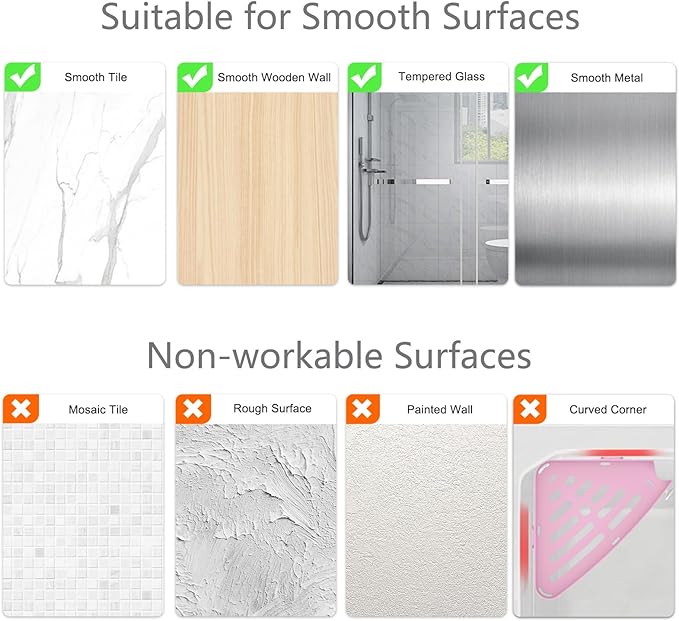 Sotfamily Shower Caddy Corner, 4 Pack Adhesive Corner Shower Shelves for Bathroom Organizers and Storage, Rust Free Plastic Rack for Bathroom Accessories & Decor, Pink