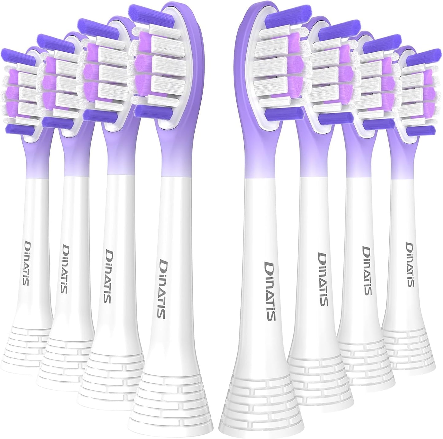 10 Pcs Replacement Toothbrush Heads for Philips Sonicare Electric Toothbrush ProtectiveClean 4100/5100/6100, DiamondClean 9300/9500, ExpertClean 7500, FlexCare, 2/3 Series, C3 G3 W3, Click-On