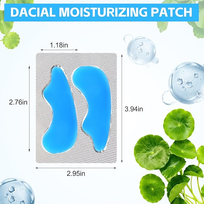 10 PCS Facial Wrinkle Patch, Forehead Moisturizing Patch for Smooth Smile Line, Frown Line & Crows Feet, Facial Pads for Under Eyes, Lips, Forehead