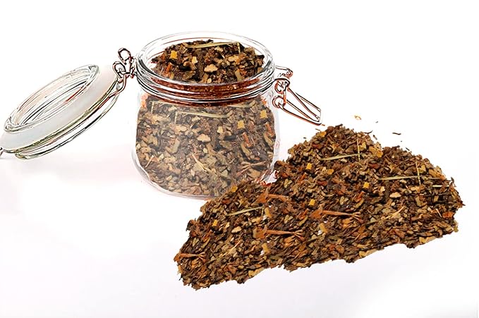 TeaDreamTea Dried Mullein Herbal Tea - Natural Mullein Flowers 5 fl.OZ Loose Tea - Caffeine-free - Pure Natural Premium Mullein Leaf - Mullein Herbal Teas with Cleanse Detox & Respiratory Support Effect