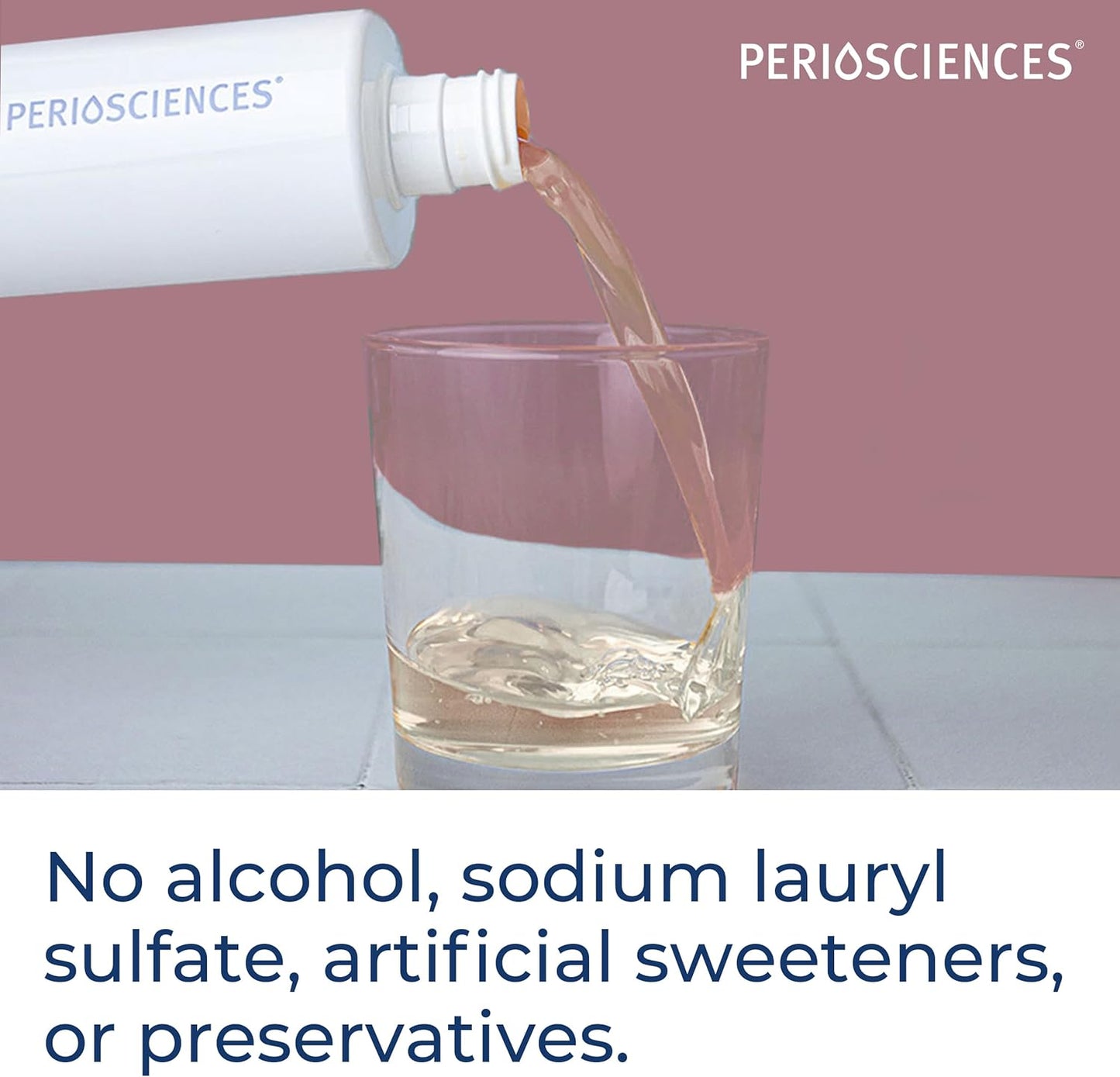 PerioSciences AO ProRinse Sensitive Teeth Mouthwash with Essential Oils and Antioxidants - Alcohol Free Mouthwash for Extreme Oral Sensations, 10 fl oz/300ml Pack of 2