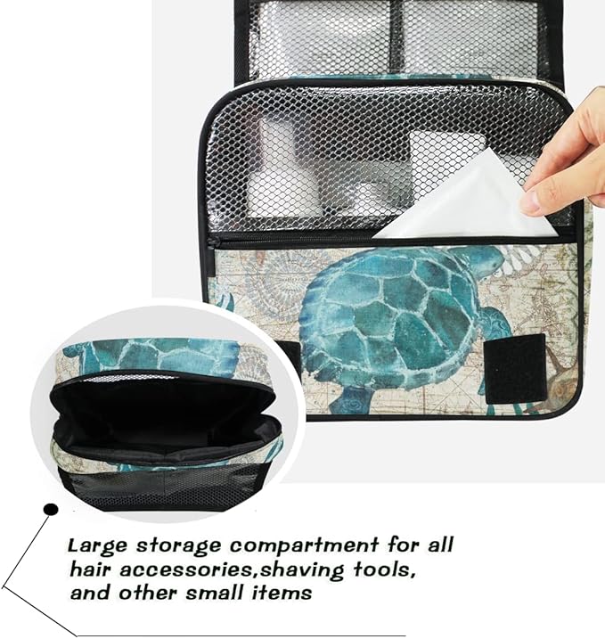 senya Hanging Travel Toiletry Bag Kit Makeup Case Cosmetics Organizer for Men Women
