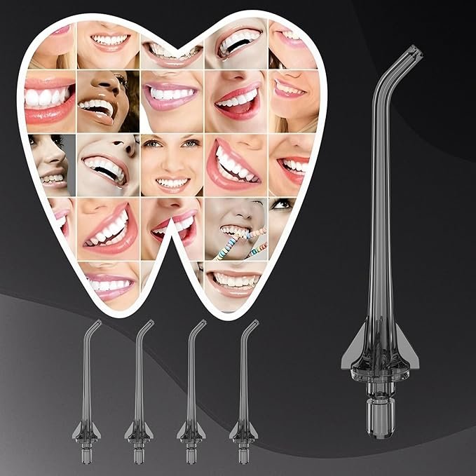 Replacement Tips for Nicwell Oralfree Water Flosser, Water Flosser Replacement Heads Oral Irrigator Jet Tip（ 4 Pack）
