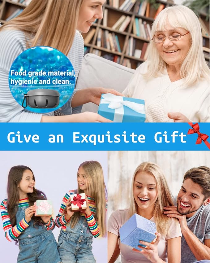 Denture Bath Case, Denture Cup, Leak Proof Portable Retainer Case, Denture Cleaning Kit with Cleaner Brush, Denture Box with Strainer & Mirror, Denture Case for Aligner Retainer Mouth Guard (Gray)