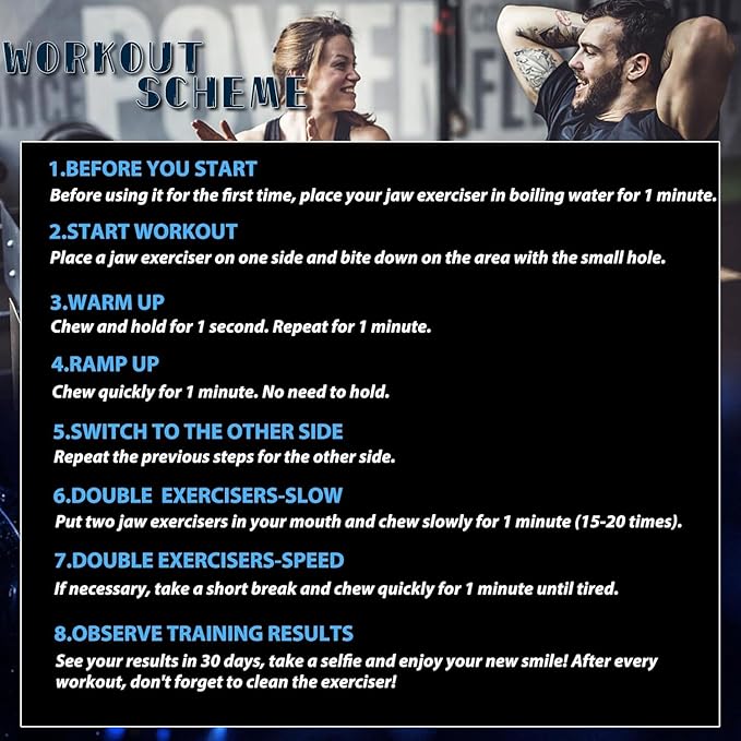 Jaw Exerciser for Men & Women Jawline Exerciser, Jaw Strengthener, Jawline Shaper Facial Fitness Muscle Trainer, Jawline Sculptor Exerciser for Multiple Levels Users