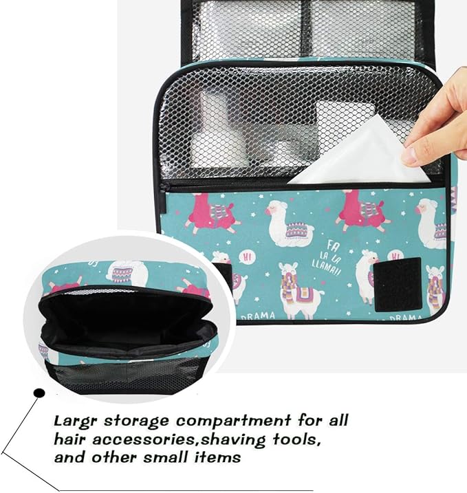 senya Hanging Travel Toiletry Bag Kit Makeup Case Cosmetics Organizer for Men Women
