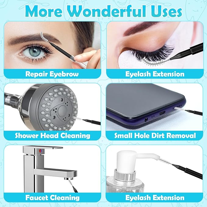 Modacraft 120Pcs Interdental Brushes, Deep Cleaning Braces Flossers for Braces Orthodontic with Soft Bristles 360° Bendable Floss Heads Dental Brushes Between Teeth Gum Braces Oral Cleaning Tool Kit