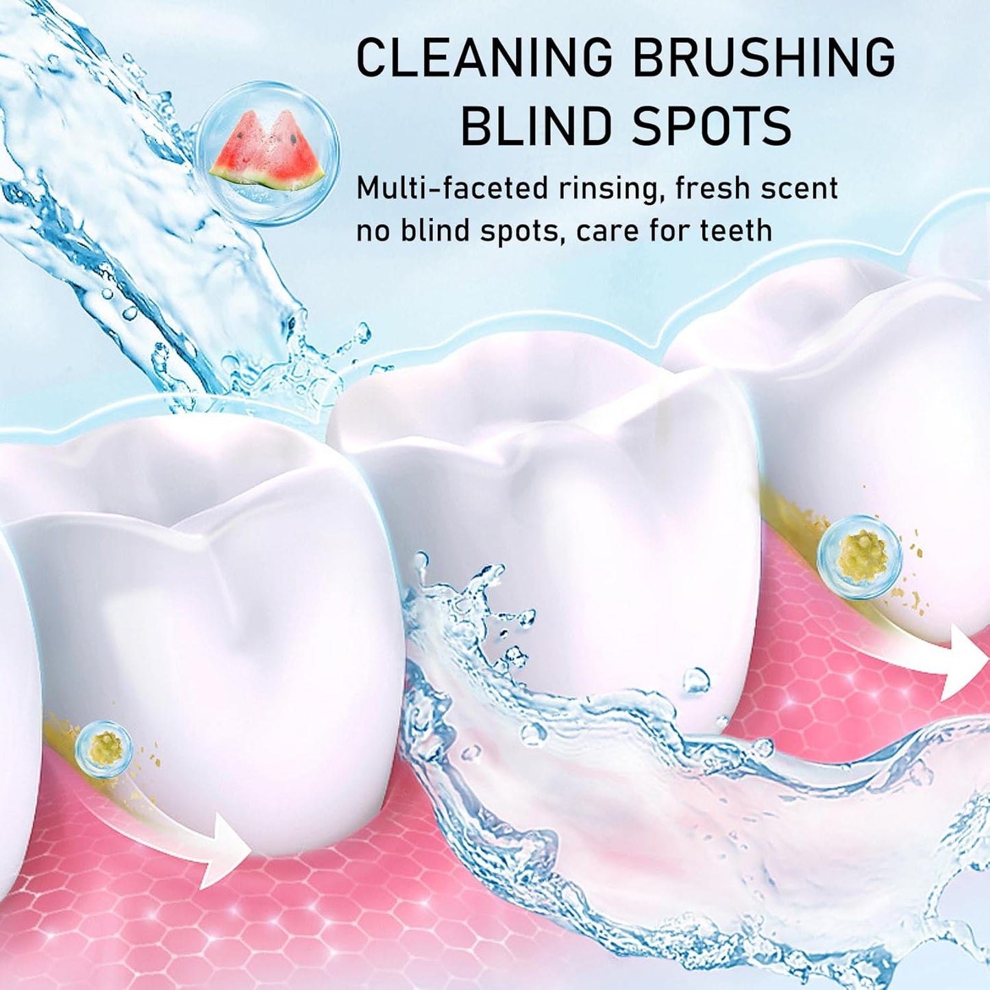 Mini Mouthwash Travel Size,Watermelon Flavor Portable Individual Travel Mouth Wash for Fresh Breath, Refreshing Long Lasting Gentle Oral Care Mouthwash Packs(Pack of 20)