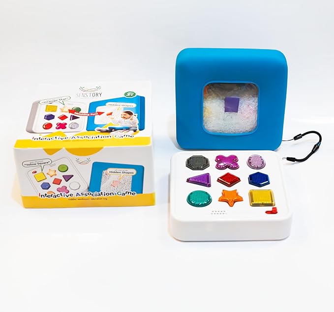 Senstory Play for Kids 3+ | Interactive Matching Busy Board| Shape, Color, Texture Learning | Montessori Educational Toy for Toddlers & kids | Autism Spectrum Toy for Sensory Development | Fidget toy.