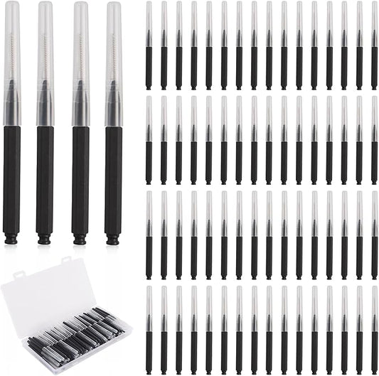 Interdental Brushes, 80 Pieces Braces Brush Between Teeth, Toothpicks Floss Picks for Braces, Dental Flosser Head for Tooth Oral Cleaning Tools, Black