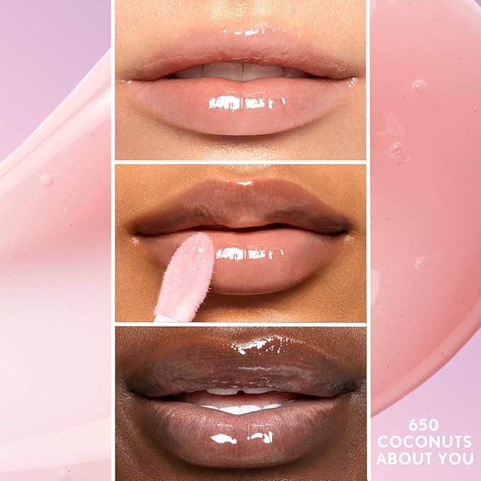 COVERGIRL Clean Fresh Yummy Lip Gloss, Sheer, Natural Scents, Vegan Formula - Coconuts About You (Pack of 2)