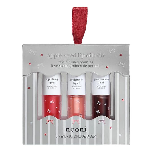 NOONI Korean Lip Oil Gift Set + Appletea + Applecherry Lip Oil