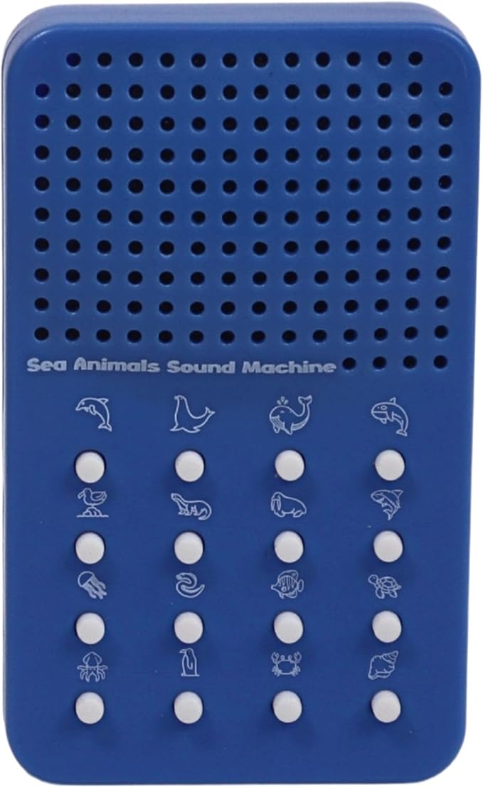 Sea Animal Noisemaker with 16 Sounds, Whale Sounds, Dolphins, Seals, Otters, Walrus Aquarium Electronic Sound Maker - Portable Ocean Themed Sound Effects Board For Kids, Birthday Noise Maker Toy Gift
