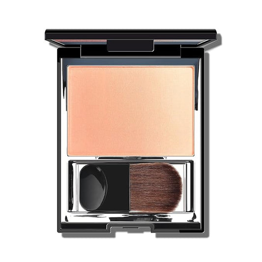 KYDA Peach Matte Gradient Blush, Gradient Light Apricot Peach Color, Ultra-fine Matte Powder Blush, Soft Buildable Cheek Color, Lightweight Smooth, Multiuse Blusher Compact