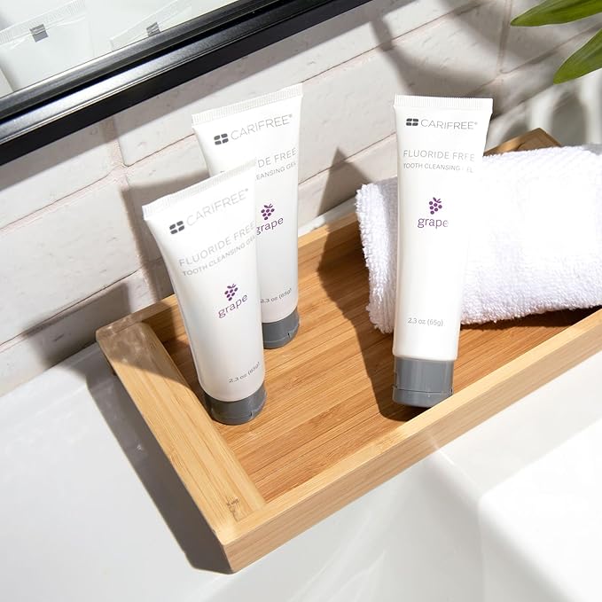 CariFree Fluoride Free Gel, Sweet Grape Flavor, Nano Hydroxyapatite Toothpaste, Neutralizes pH, Freshens Breath & Moistens Mouth, Dentist Recommended for Oral Care (2.3 Ounce (Pack of 2), Sweet Grape)