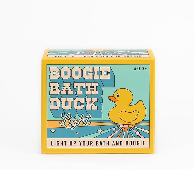 Gift Republic Boogie Bath Duck LED Light-up Bath Toy Fun Colourful Underwater Disco Light Gift for Kids and Adults