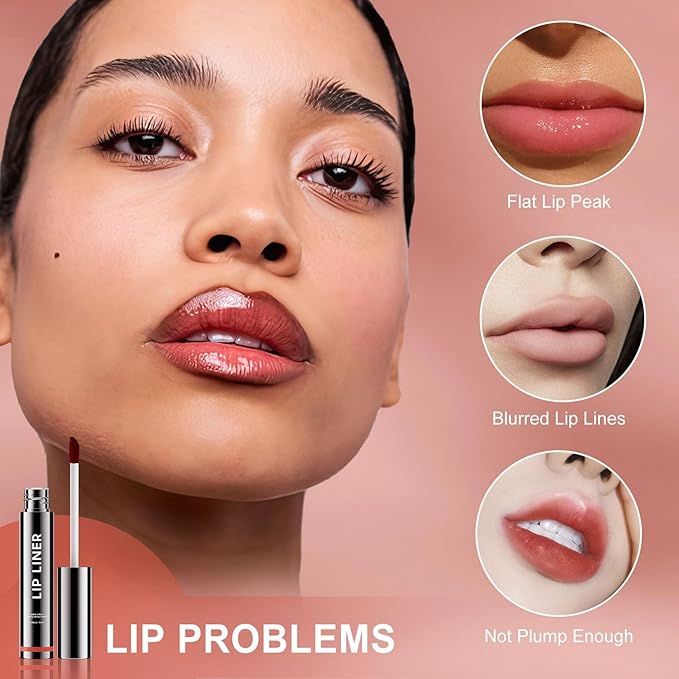 OETUIOW Lip Stain, Lip Gloss Lightweight Waterproof Stay on All Day, Smudge-proof Natural Finish, Vegan & Cruelty-Free, Stocking Stuffers for Teen Girls (Coral)