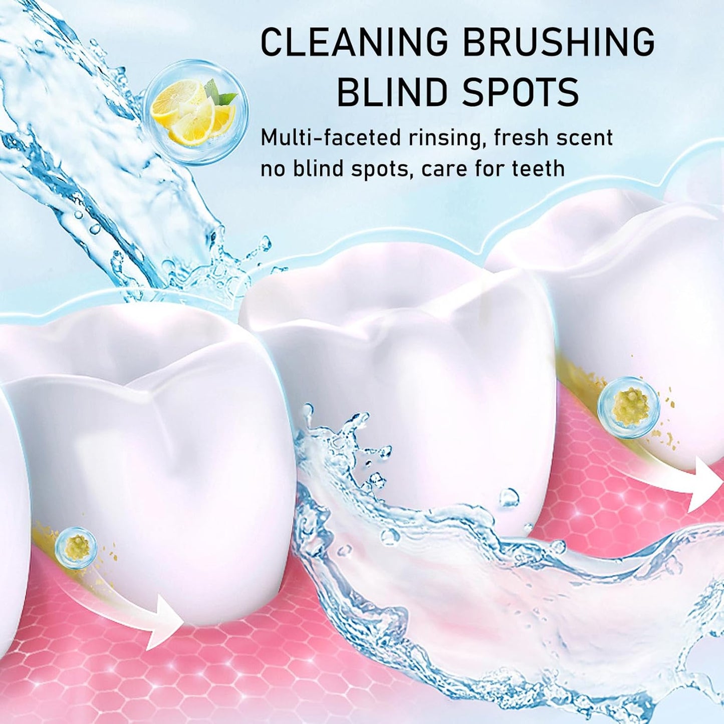 Mini Mouthwash Travel Size,Lemon Flavor Portable Individual Travel Mouth Wash for Fresh Breath, Refreshing Long Lasting Gentle Oral Care Mouthwash Packs(Pack of 20)