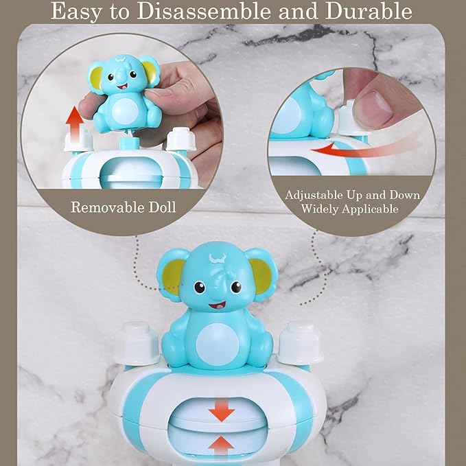 Faucet Handle Extender Set, Faucet Extender for Kids Child Sink Extender Kids Hand Wash Helper Faucet Extender for Bathroom Sink-Light Blue