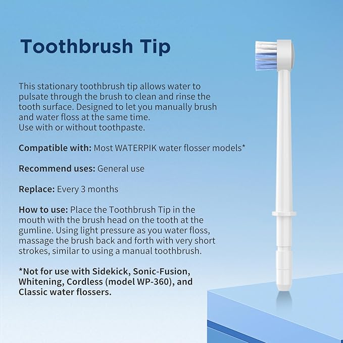 Replacement Heads for Waterpik, Replacement Picks for Water Pik Water Flosser (10 Tips)