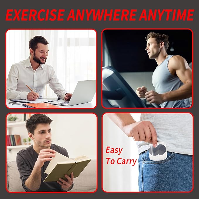 Jaw Exerciser - 3 Resistance Levels (6) Silicone Jawline Exerciser Tablets, Jawline Trainer for a More Contoured face!