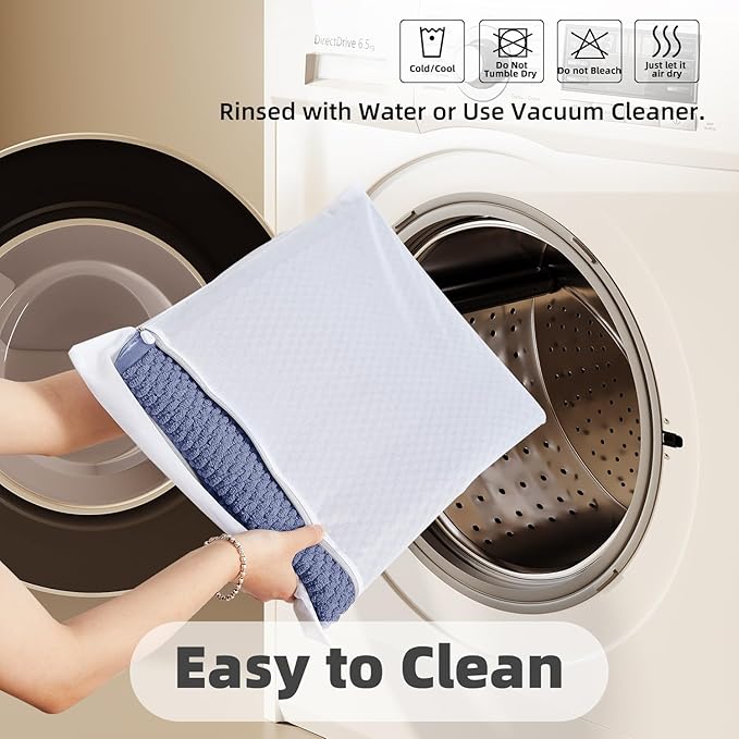 Large Bathroom Rugs Non Slip Washable Bath Rugs Super Absorbent Bathroom Rug Thin Quick Dry Low Pile Bath Mats, Denim Blue 36"x48"