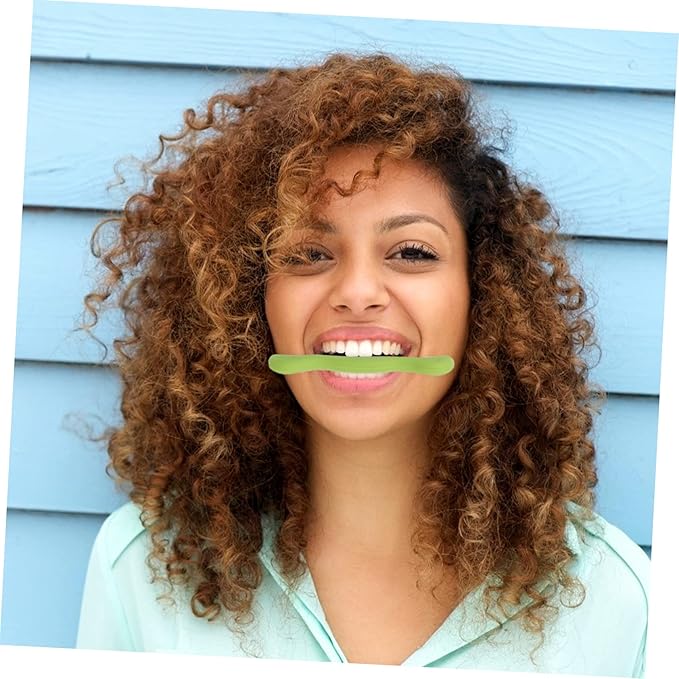 minkissy 2pcs Smile Practice Tool Silicone Speech for Stuttering Facial Muscle Trainer Wrinkle Mouth Tightener Compact Portable Design for