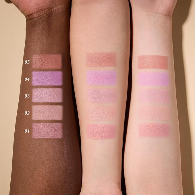 Flower Knows The Sweetie Bear Collection Silk Satin Blush,Seamless Soft Blendable Pressed Powder Pink Blush,Highly Pigmented & Long Lasting Natural Finish,0.18 Oz(03 Rose Chanson)