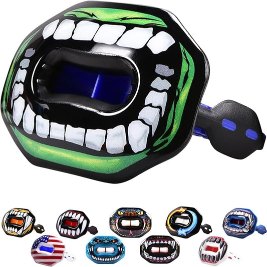 Oral Mart Flag Football Mouth Guard with 3D LipFit Design for Kids - Youth Tackle Football Mouthguard (No Boil) Cool Instant Fit Lip Guard Mouthpiece for Braces (Detachable Helmet Strap Included)