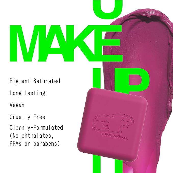 about-face Cheek Freak Blush Balm – Buildable Cream Blush with Hyaluronic Acid & Meadowfoam Seed Oil – Vegan, Cruelty-Free, Clean Beauty – 0.35 oz (Shagged– Bright Berry)