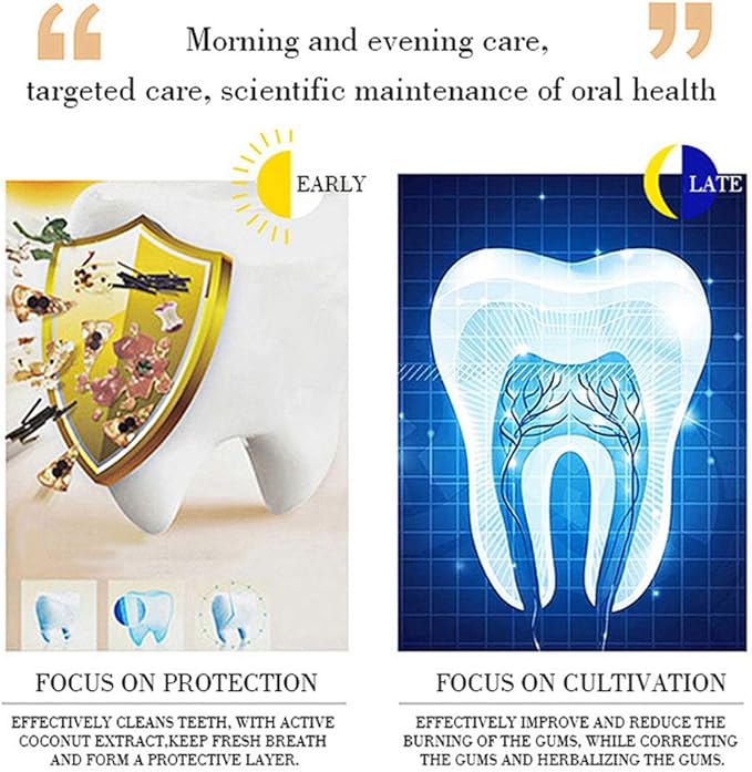 ZJchao Bamboo Charcoal Toothpaste, Activated Charcoal Coconut Oil Toothpaste for Teeth Whitening