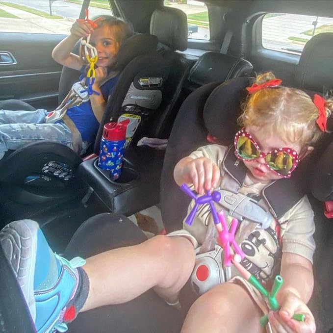 MAGMEN Magnetic Fidget Toys Travel Entertainment for Kids Ages 3+ | STEM Sensory Toys for Airplane, Car Trips & Quiet Play. 40-Piece Mixed Combination