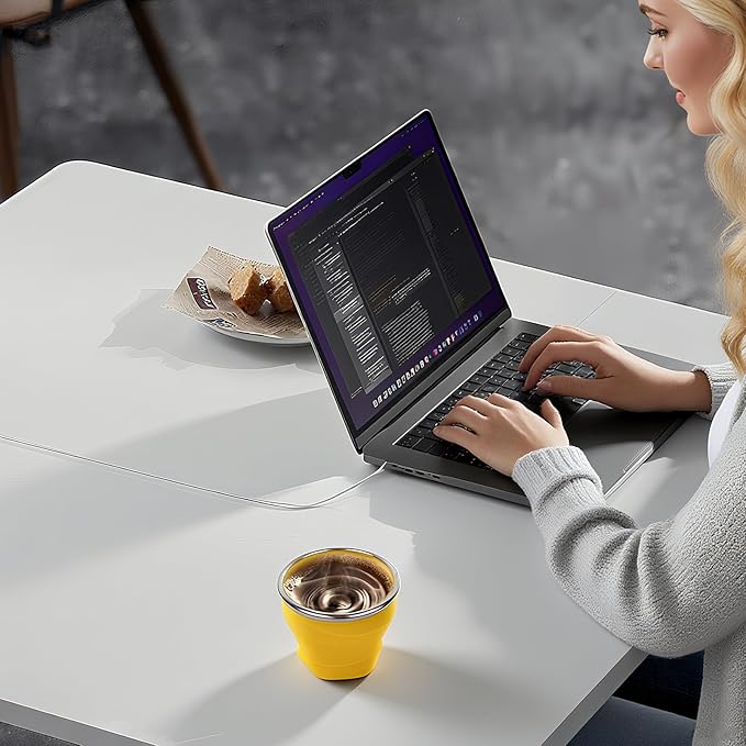 Collapsible Water Cup 6oz/180ml - Collapsible Cup - Silicone Collapsible TravelCup - Silicone Folding Camping Cup with Lids - Foldable Drinking Cup - for Travel, Camping, Hiking, Outdoor