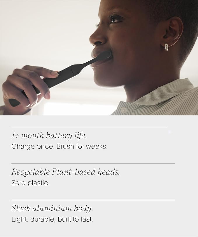 SURI 2.0 New Sonic Electric Toothbrush with Pressure Sensor & UV-Cleaning Travel Case |1 Month+ Battery | Electric Toothbrush for Adults | Travel Toothbrushes | Tooth Brush | Black