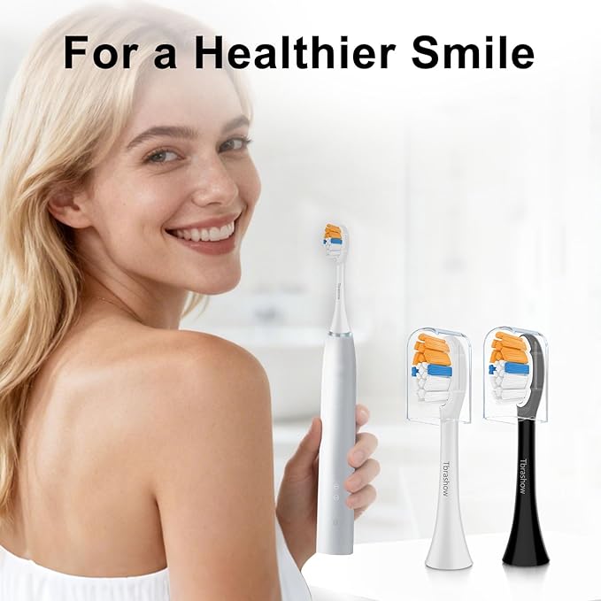 Replacement Toothbrush Heads for Philips Sonicare Toothbrush Heads, Compatible with Philips Click-on Toothbrushes, Soft Dupont Bristles, Sensitive Gum Care, 8 Pack