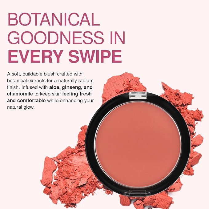 Palladio Matte Blush, Brushes onto Cheeks Smoothly, Soft Matte Look and Even Finish, Flawless Velvety Coverage, Effortless Blending Makeup, Flatters the Face, Convenient Compact, Bayberry