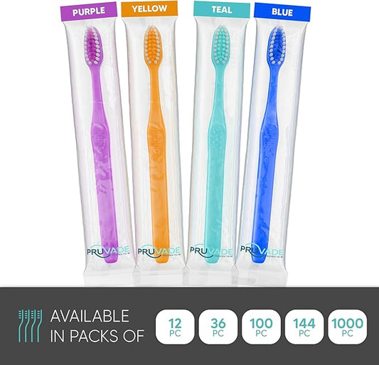 100 Pack Disposable Toothbrushes with Toothpaste Built in | Premium Quality Prepasted Toothbrushes Individually Wrapped - Waterless Toothbrush Soft Bristles for Work, Camping, Travel, Hotel