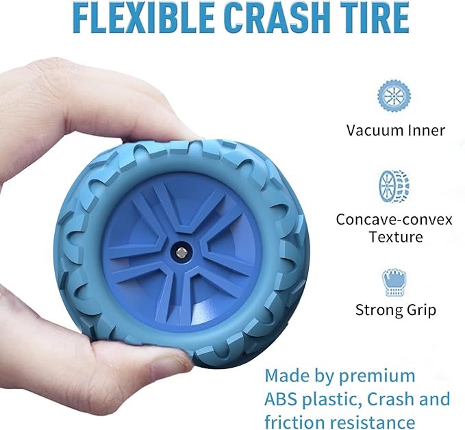 Remote Control Car Boy with Headlight, Hobby RC Car Stunt Kids Toy Gift for Boys Girls 6+ Years, Electric 4WD 2.4Ghz Double Side Rotating Race Vehicle 360° Flips Offroad Birthday Xmas