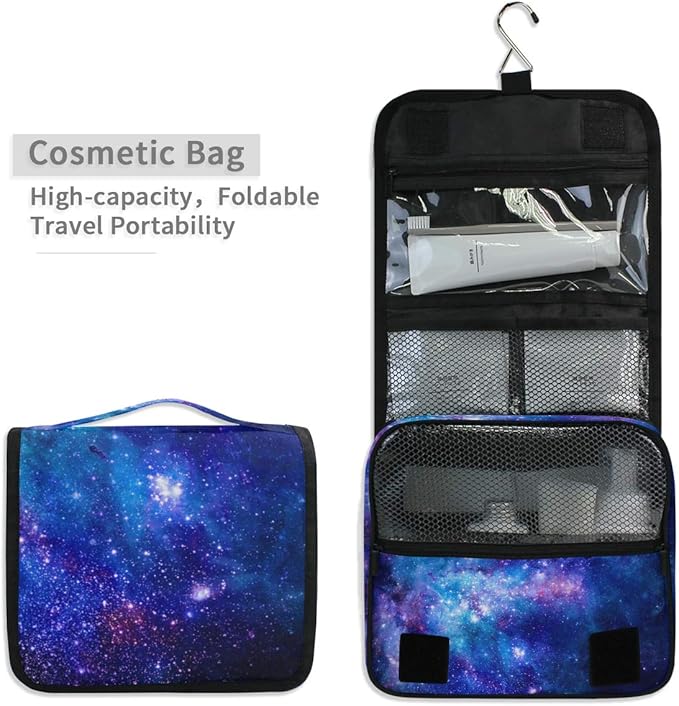senya Hanging Travel Toiletry Bag Kit Makeup Case Cosmetics Organizer for Men Women