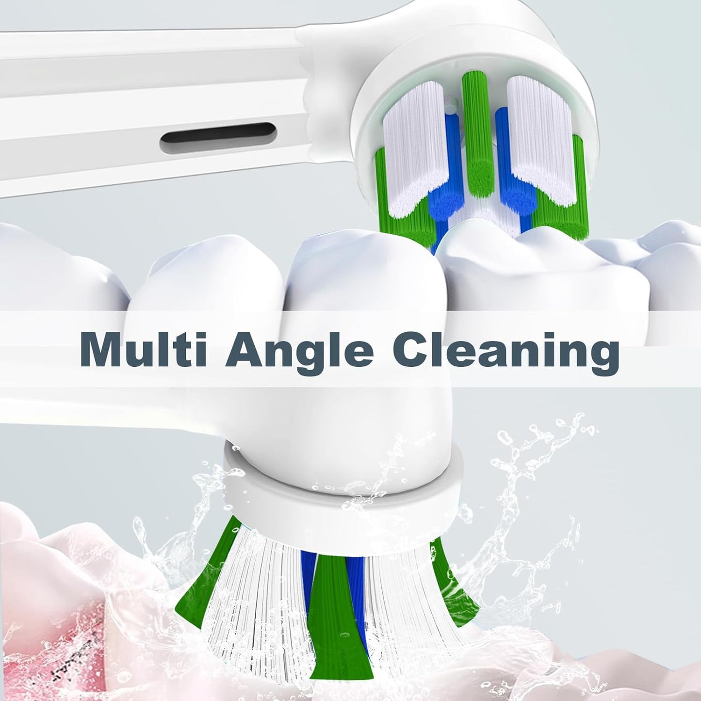 8 PCS IO Replacement Heads Compatible with Oral b IO 2/3/4/5/6/7/8/9/10 Series Electric Toothbrush, Brush Heads Refills Compatible with Oral B IO (White)