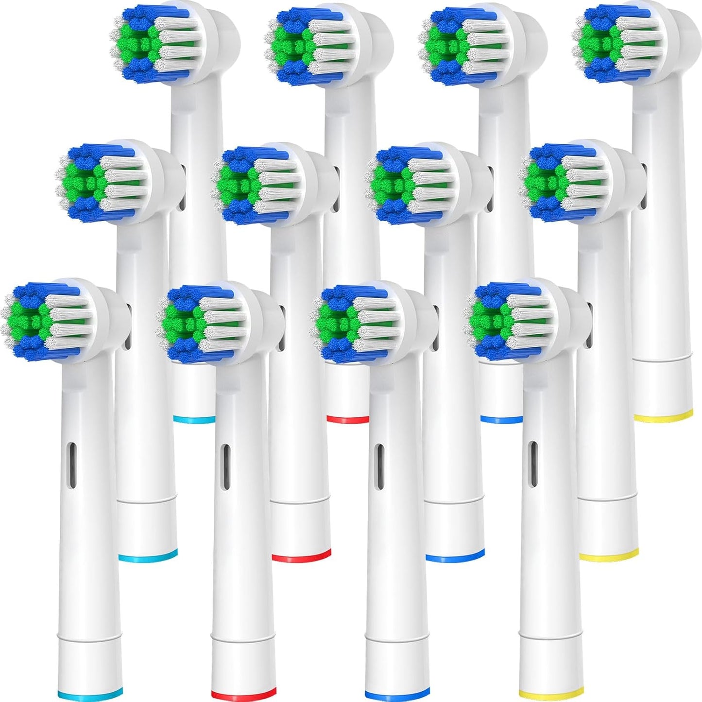Replacement Toothbrush Heads Compatible with Oral B Braun, 12 Pcs Professional Electric Toothbrush Brush Heads Compatible with Oral B Replacement Heads Refill 7000/Pro 1000/9600/500/3000